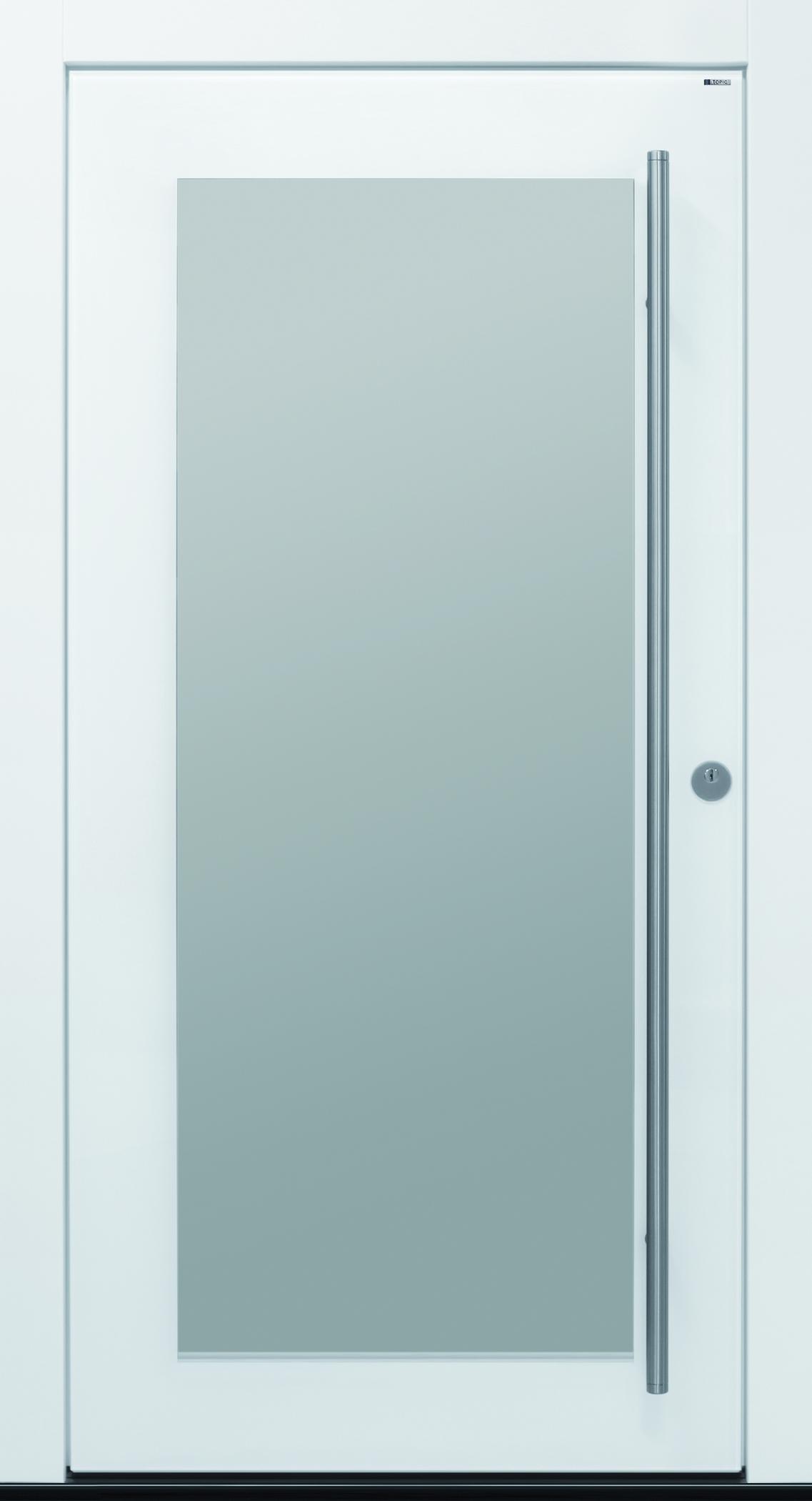 Haustür weiß mit Vorsatzglas Pure02 T2 TOPIC Haustüren